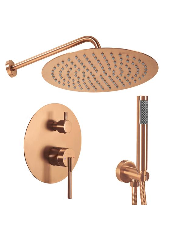 Rea Argon paslēpts dušas komplekts Brush Copper + BOX