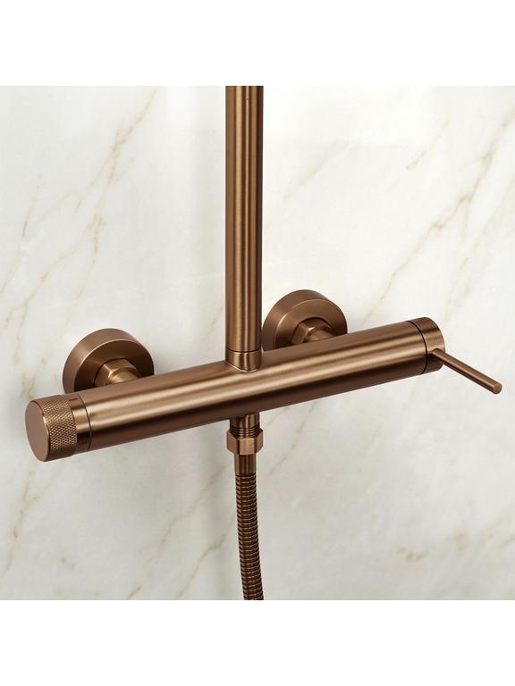 Zestaw natryskowy Rea Foss Clif Miedź Szczotkowana