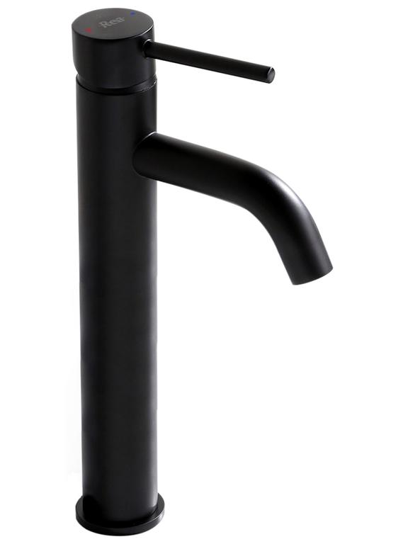 Bathroom faucet Rea Lungo Black High