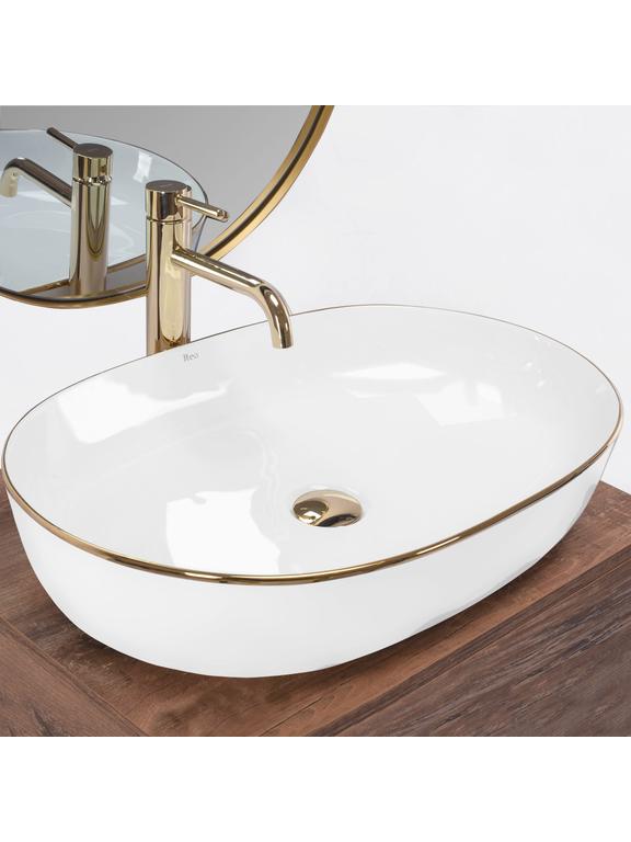 Lavoar de blat Rea CLEO White Gold Edge