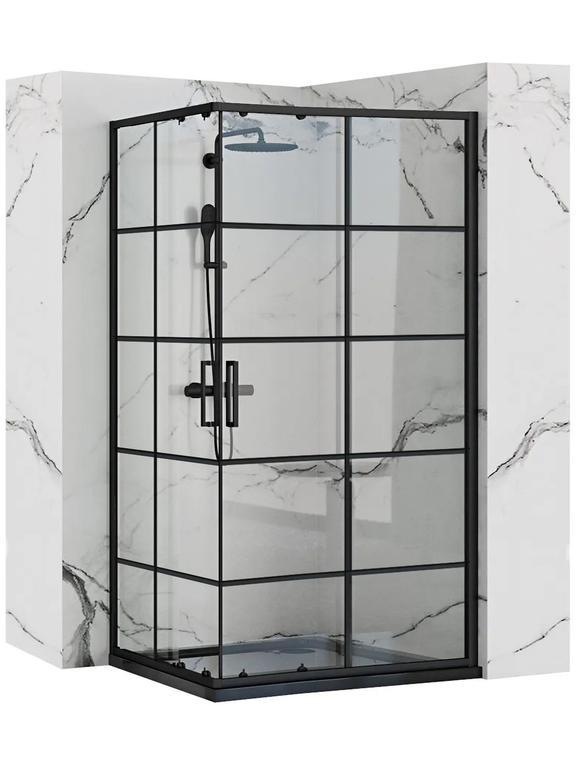 Cabina doccia Rea Concept Black 80x100