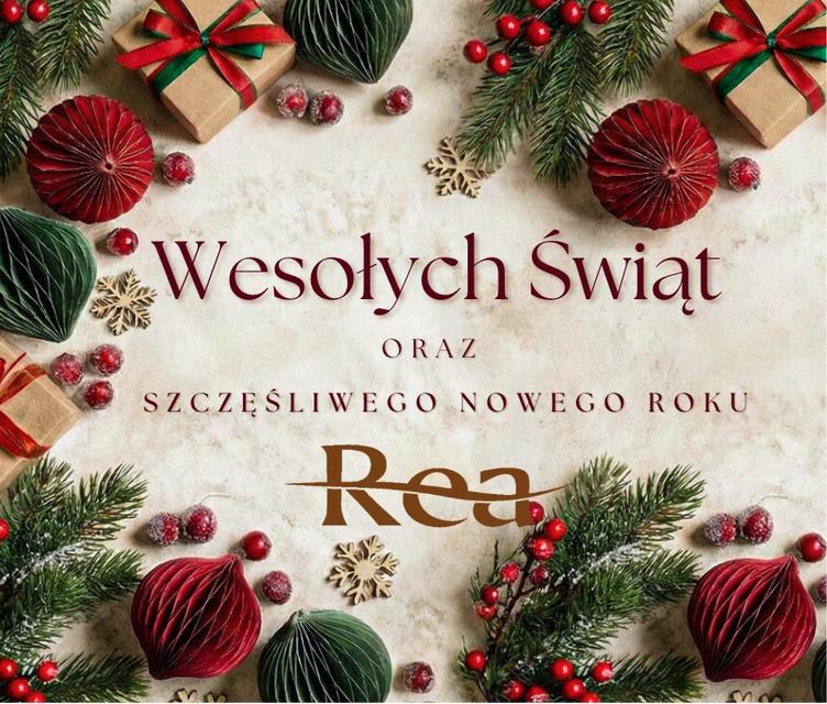 Wesołych Świąt oraz Szczęśliwego Nowego Roku życzy zespół Rea