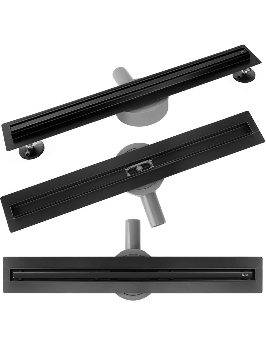 Odpływ Liniowy REA Neox Slim pro Czarny 50