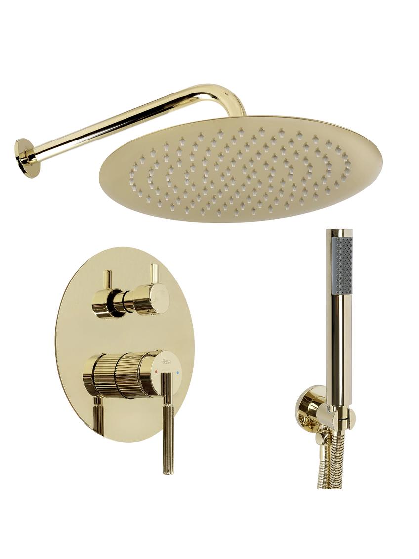 Set doccia da incasso Rea Argon Gold + BOX