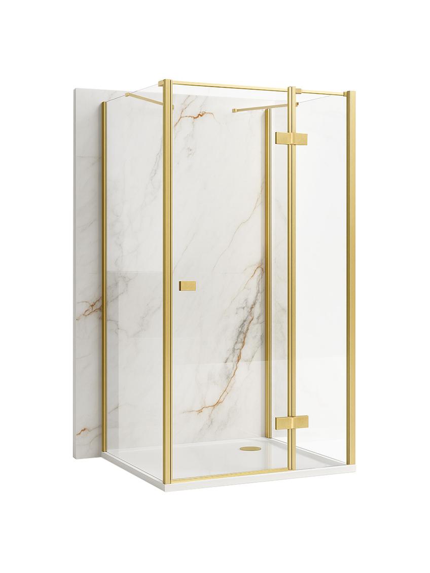 Shower enclosure Rea Atlas 80x80 Brush Gold