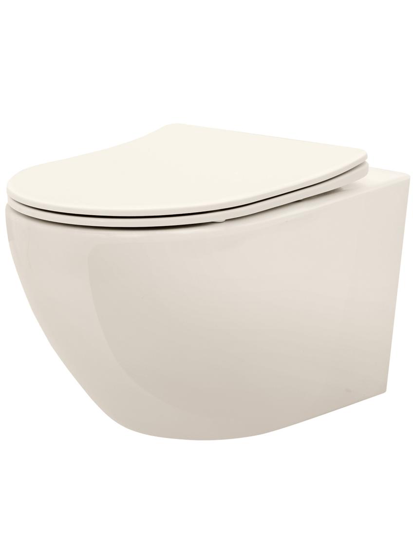Misa WC podwieszana REA Carlo Mini Rimless Ecru