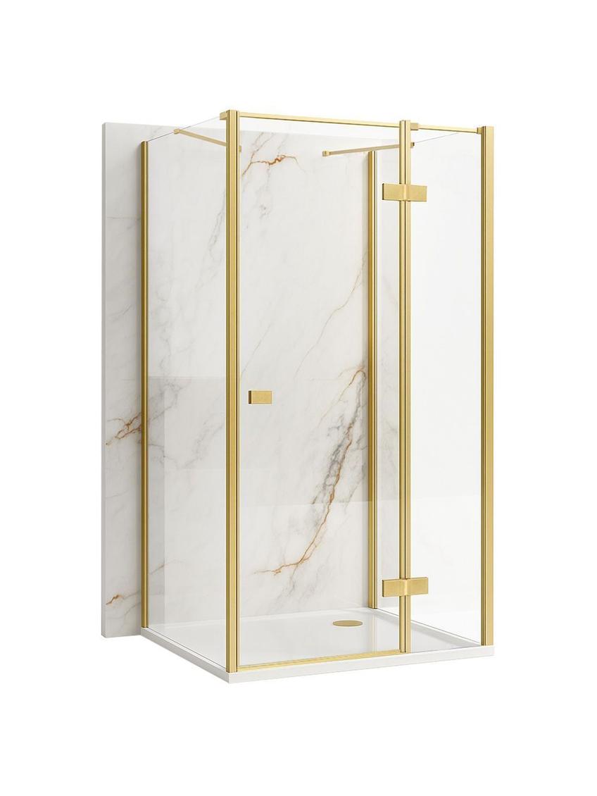Shower enclosure Rea Atlas 100x90 Brush Gold