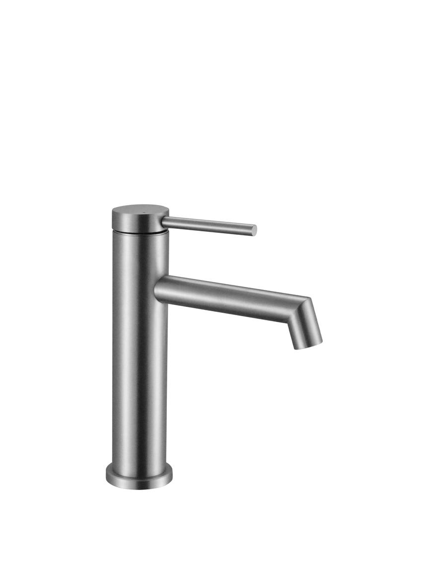 Bateria Umywalkowa Rea Foss nikiel szczotkowany Inox niska
