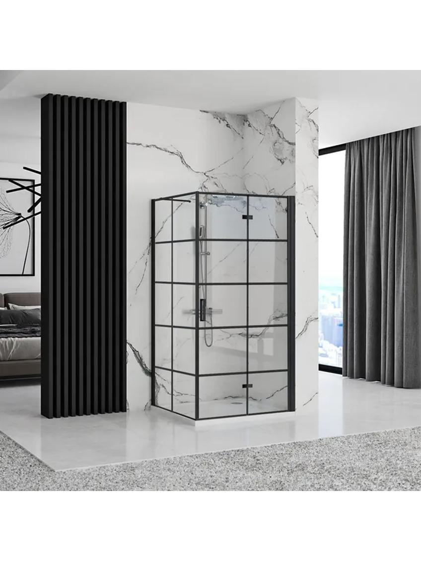 Kabina prysznicowa Rea Molier Black Double 90x110