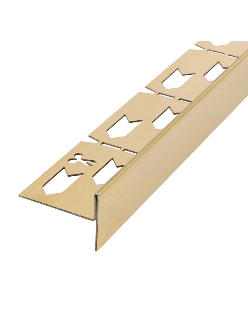 Listwa spadkowa brodzikowa 120cm Złota Szczotkowana