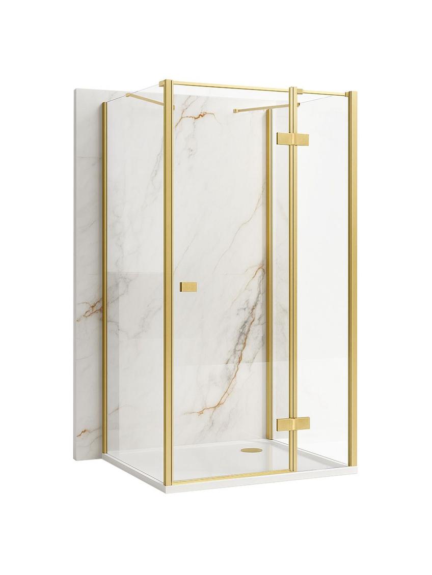 Shower enclosure Rea Atlas 80x90 Brush Gold