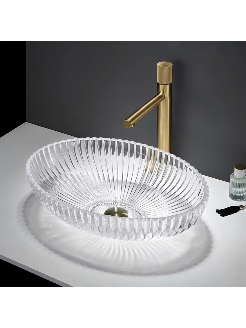Rea  Nicole Transparent // Διάφανος νιπτήρας 51 x 34,5 x 15 cm