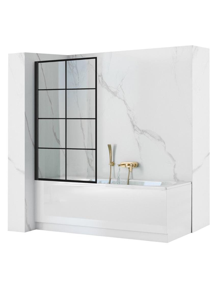 Parawan nawannowy Rea Lagos-1 Fix Stały 80 Czarny Black