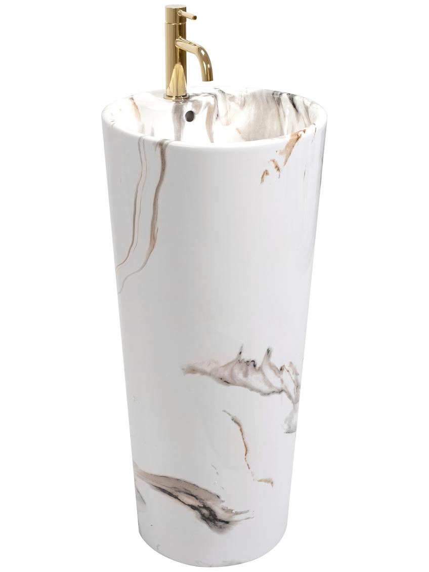 Umywalka Ceramiczna Wolnostojąca Blanka Marble Marmur