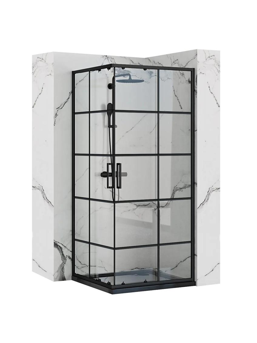 Kabina prysznicowa Rea Concept Black 80x80