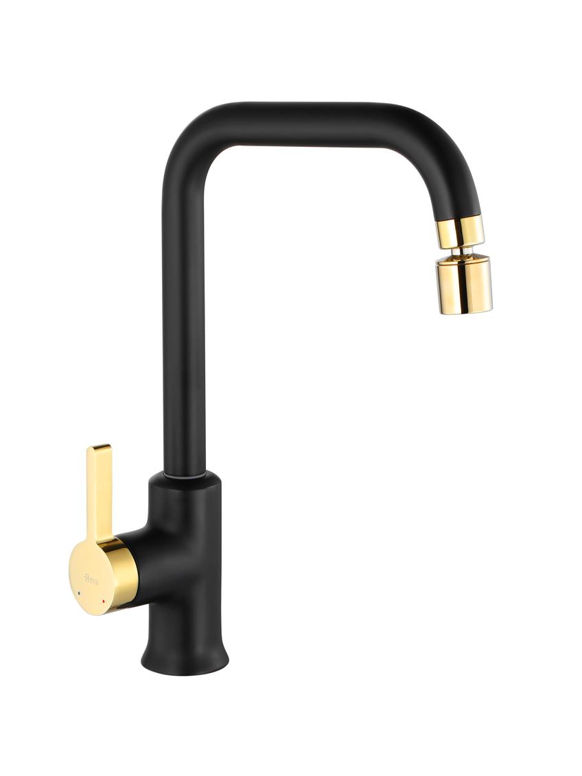 Βρύση κουζίνας Rea Polo Black and Gold