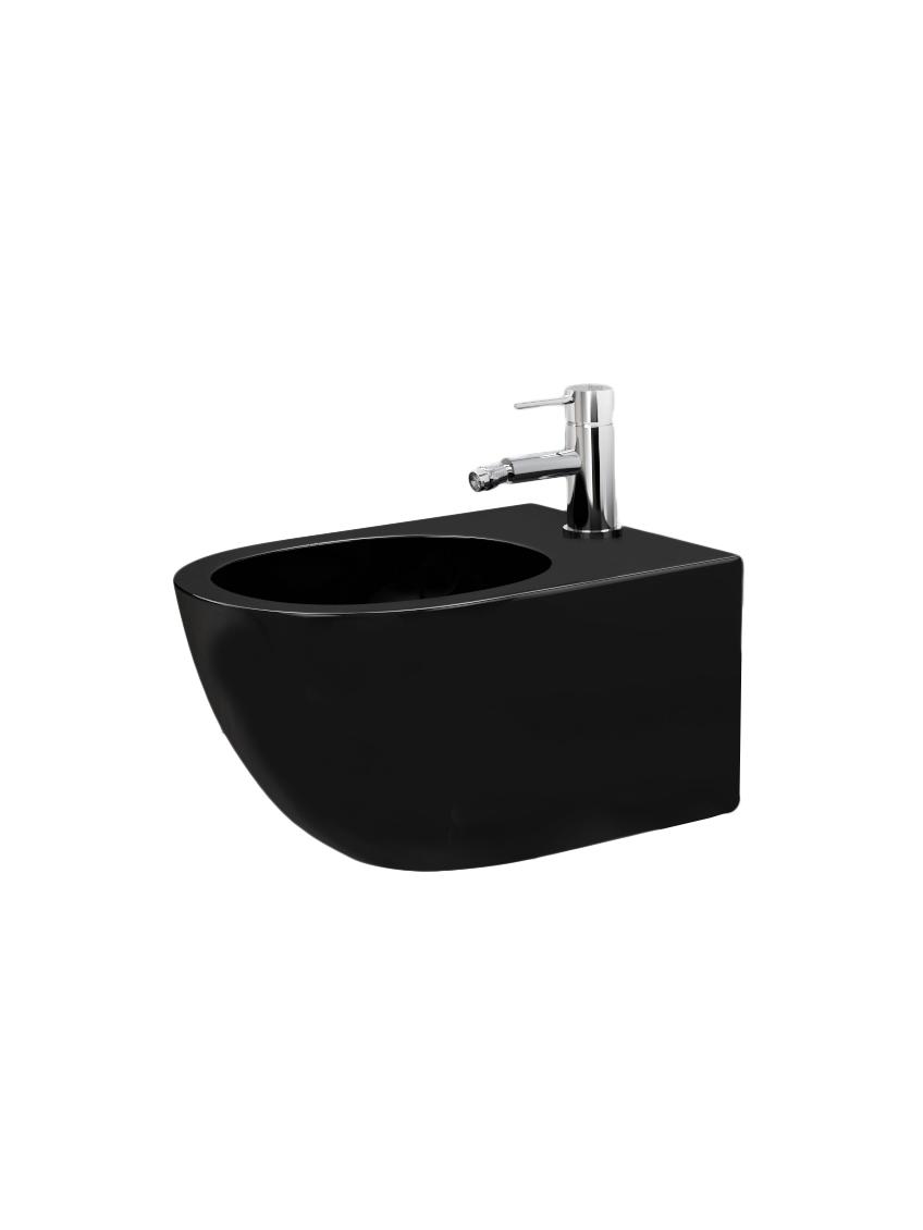 Bidet podwieszany Carlo Mini Czarny matowy