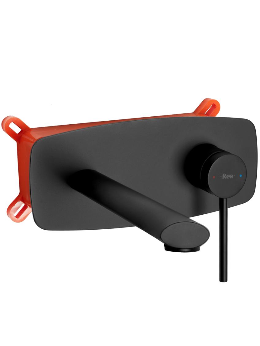 Bateria Umywalkowa Podtynkowa REA OVAL Czarna