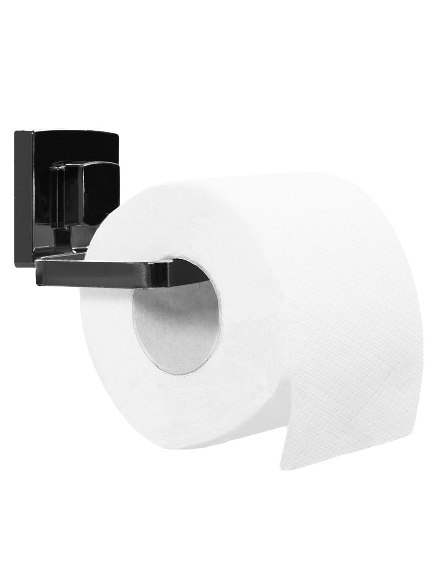 UCHWYT NA PAPIER TOALETOWY BEZ WIERCENIA CZARNY 381698