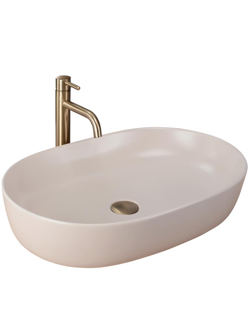 Umywalka nablatowa Rea CLEO 61 BEIGE MATT