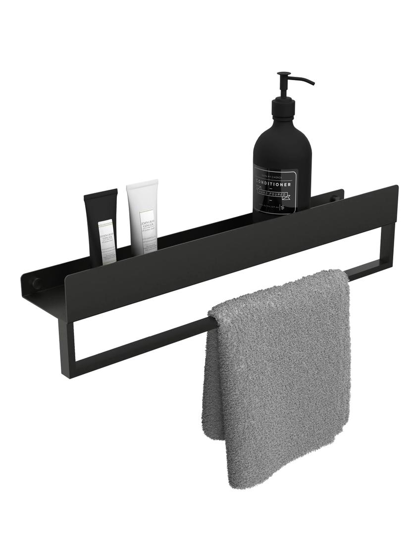 Półka łazienkowa wannowa SF01 60cm czarny mat