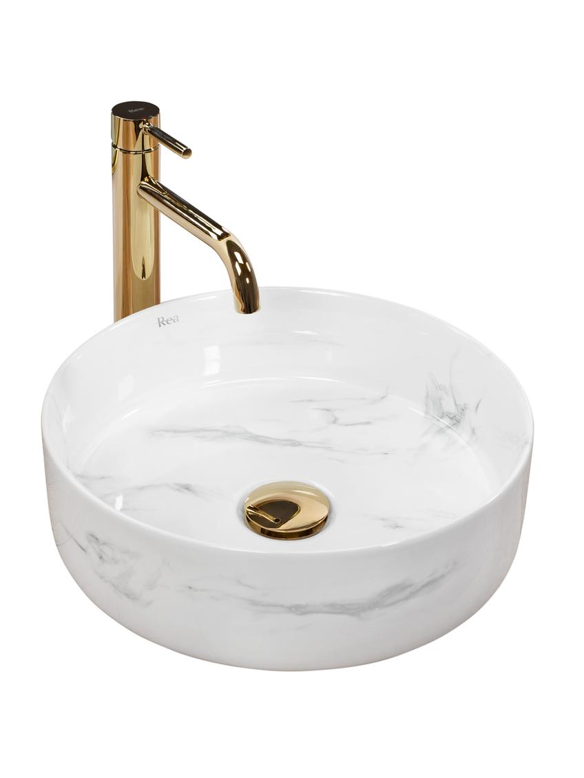 Umywalka nablatowa Rea Sami Nature Marble