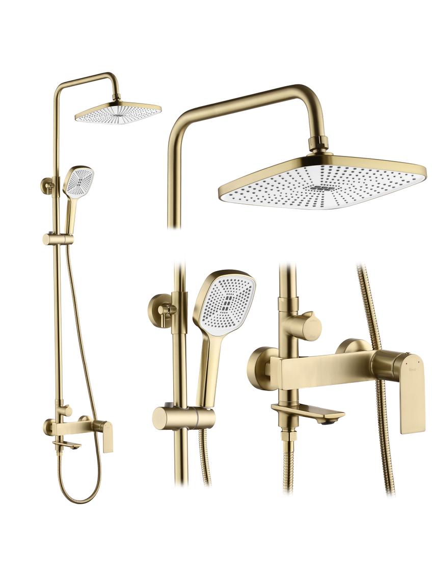 Σετ ντους REA STORM GOLD BRUSH