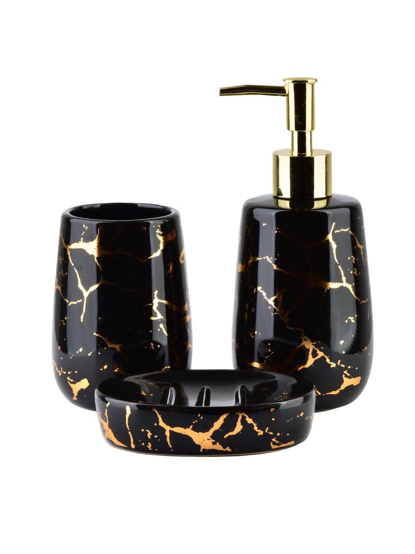 Zestaw łazienkowy ceramiczny 322123 Czarny