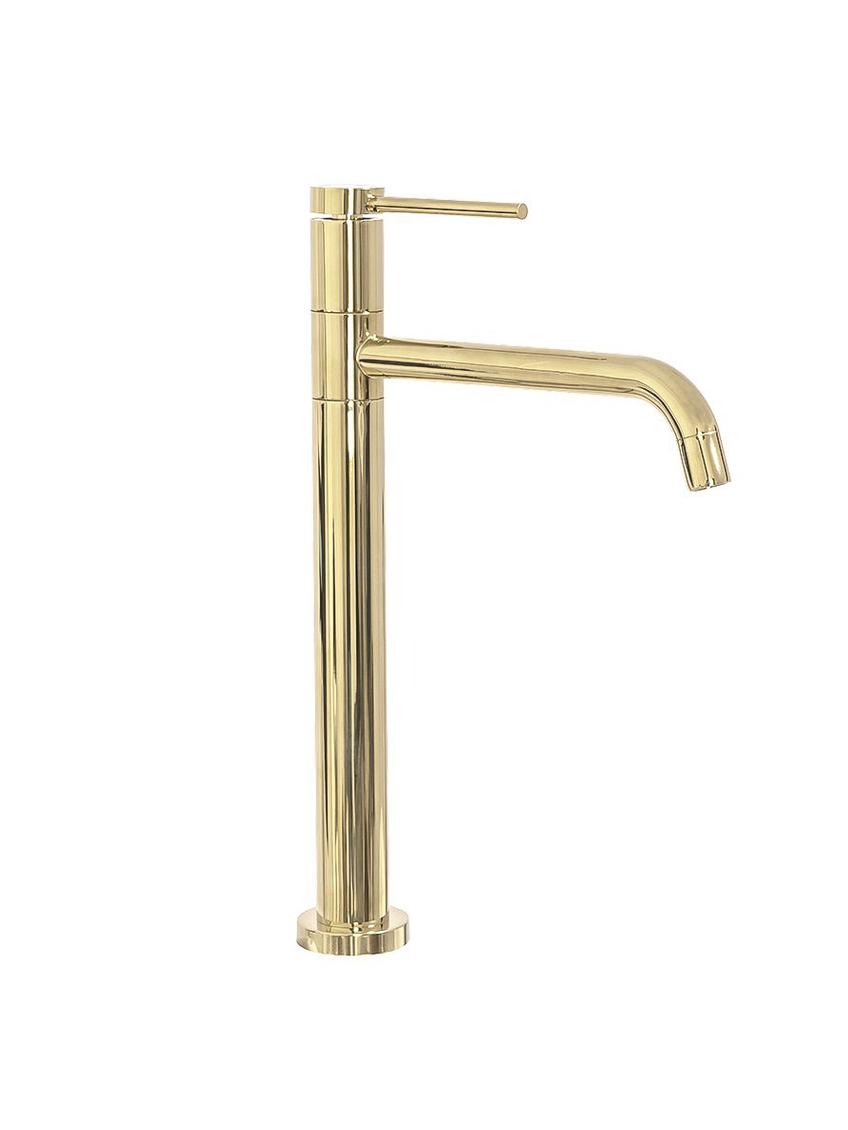 Βρύση νιπτήρα REA LUGANO SLIM, Gold High