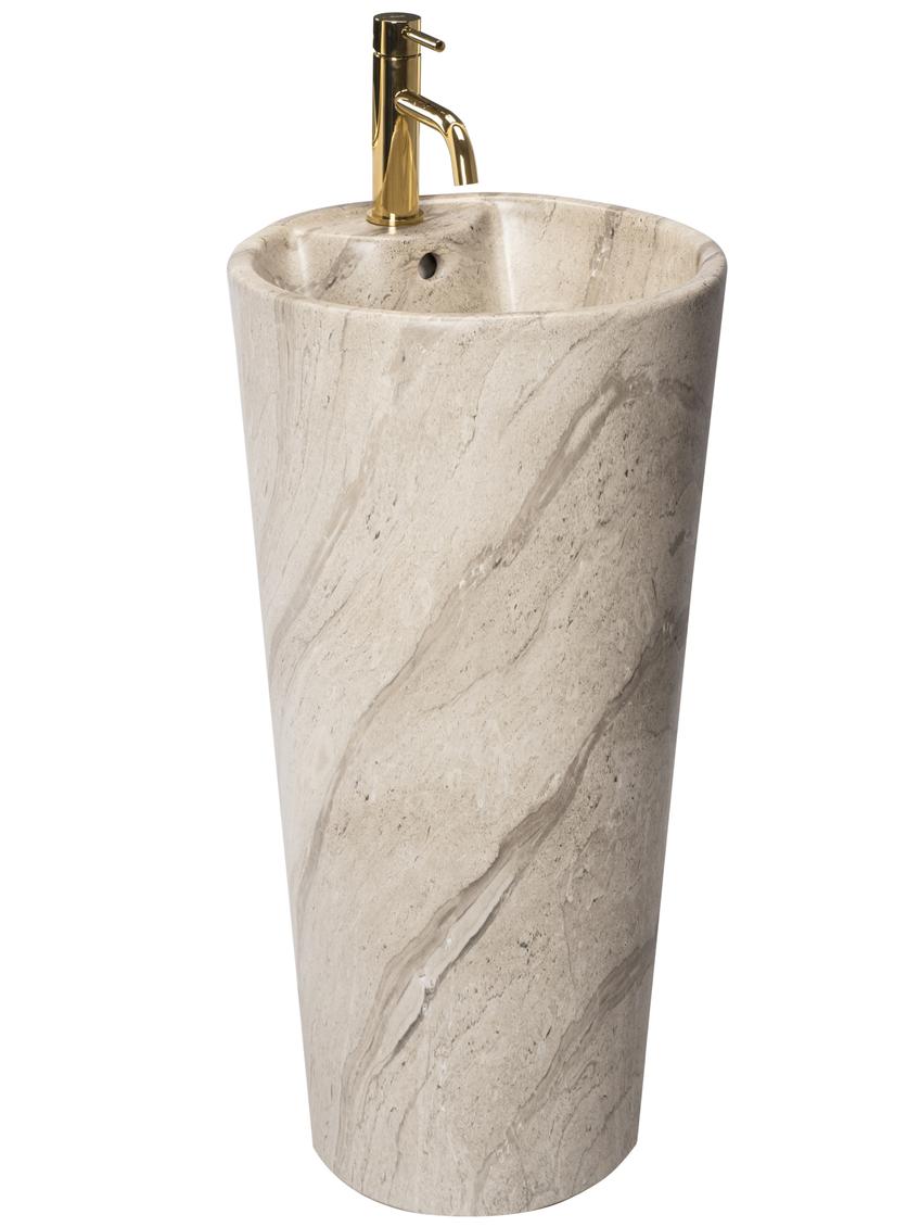 Umywalka Ceramiczna Wolnostojąca Blanka Natural Matt Marmur
