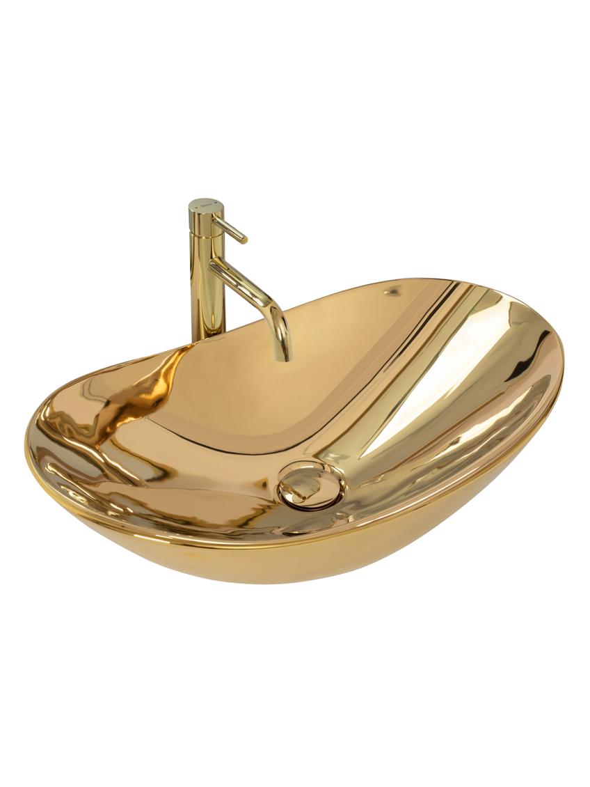 Πάγκος νιπτήρας Rea Royal Gold 60 . 5 x 36x  16 cm
