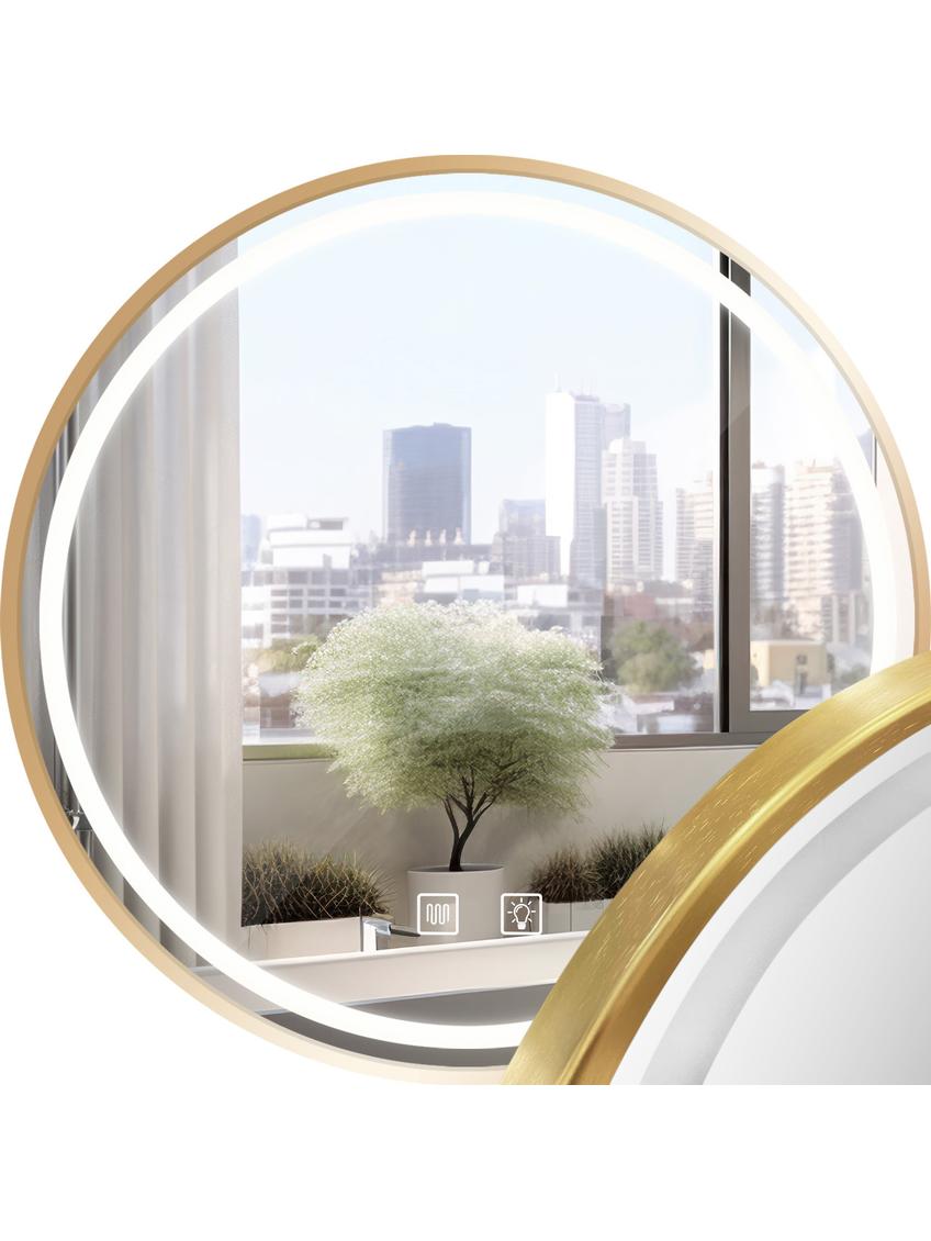 ΚΑΘΡΕΦΤΗΣ ΤΟΙΧΟΥ LED 60cm MMJ BRUSH GOLD