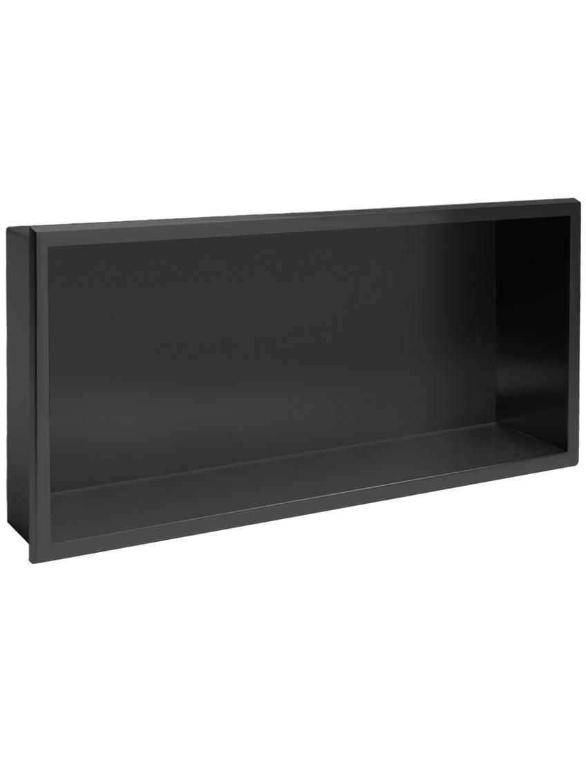 PÓŁKA WNĘKOWA ŁAZIENKOWA 30x60 czarny mat