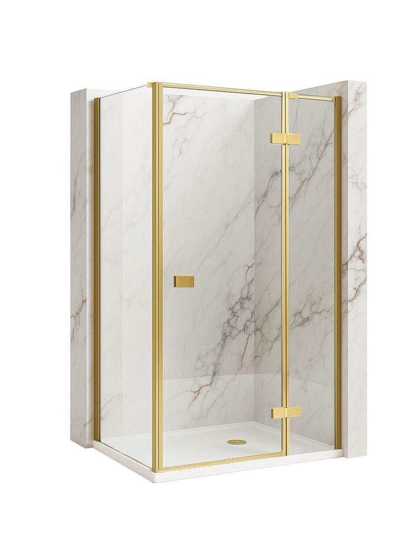 Душевая кабина Rea Atlas 90x90 Brush Gold