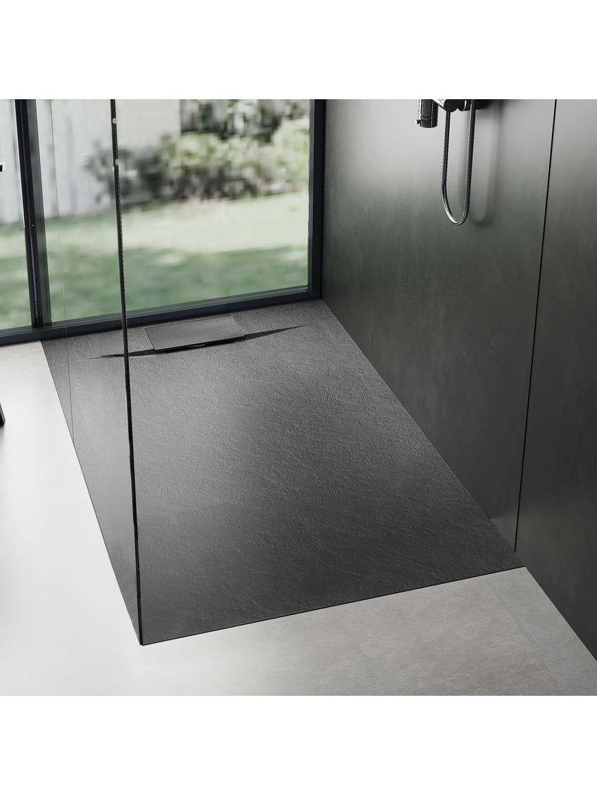 Brodzik prysznicowy Bazalt Black 80x120