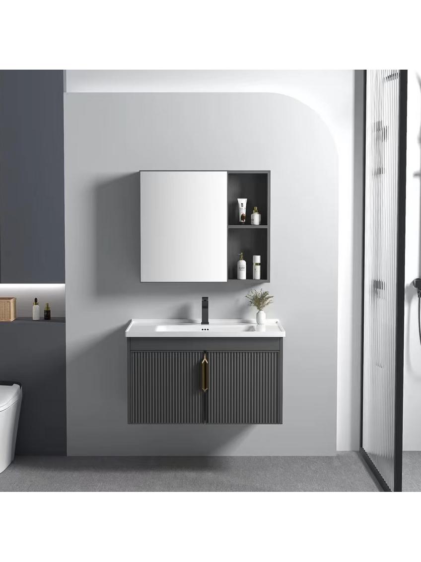 Zestaw mebli łazienkowych z Umywalką Astor 60cm Szary