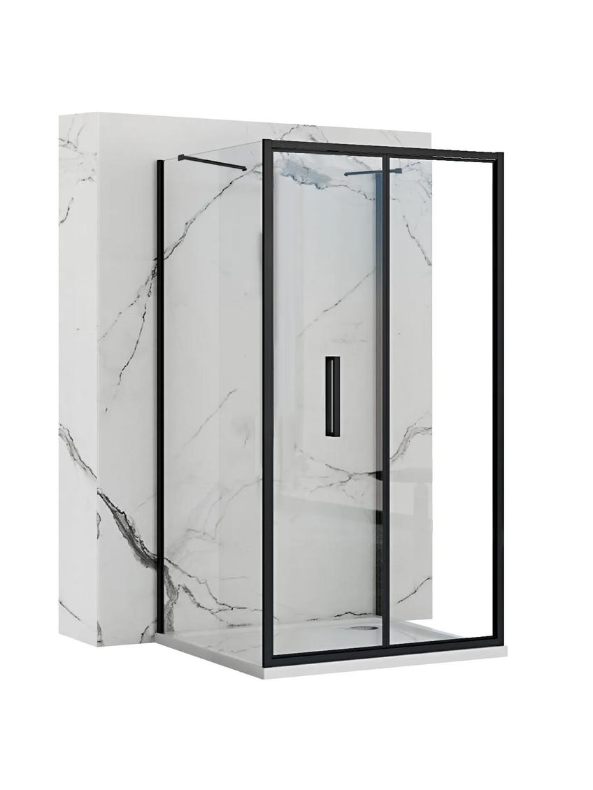 Kabina Prysznicowa Przyścienna Rapid Fold Black
