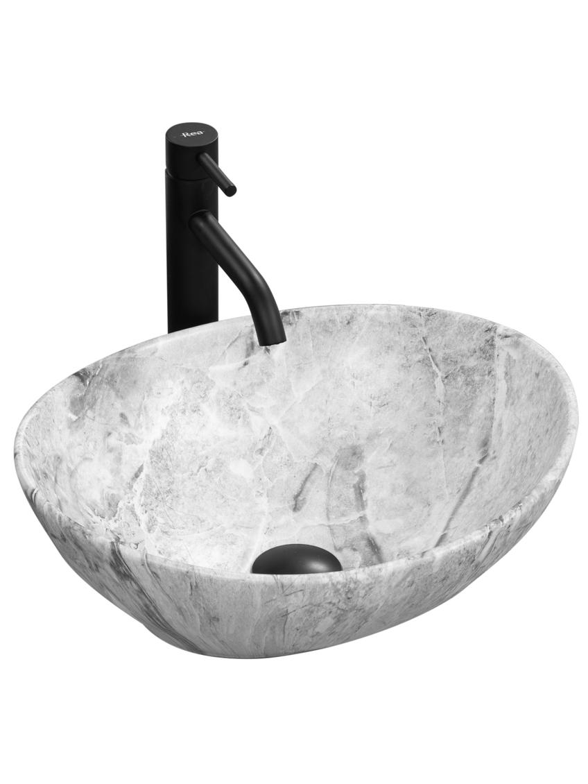 Νιπτήρας πάγκου Rea Sofia Stone 41 x 34.5 x 15 cm