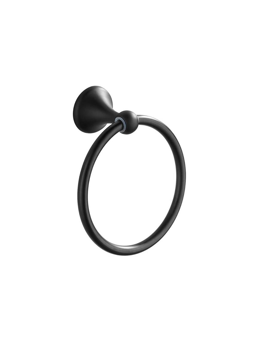 Wieszak łazienkowy RING 332867A Czarny RETRO
