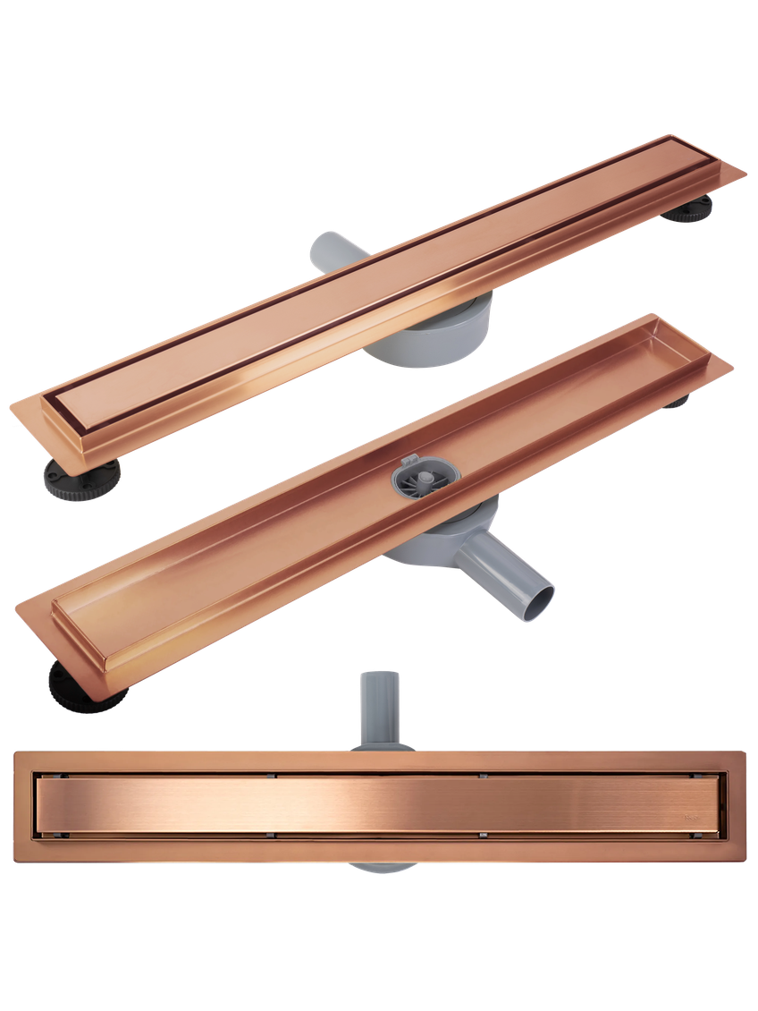 Odpływ Liniowy REA Neox pro brush l. copper 100