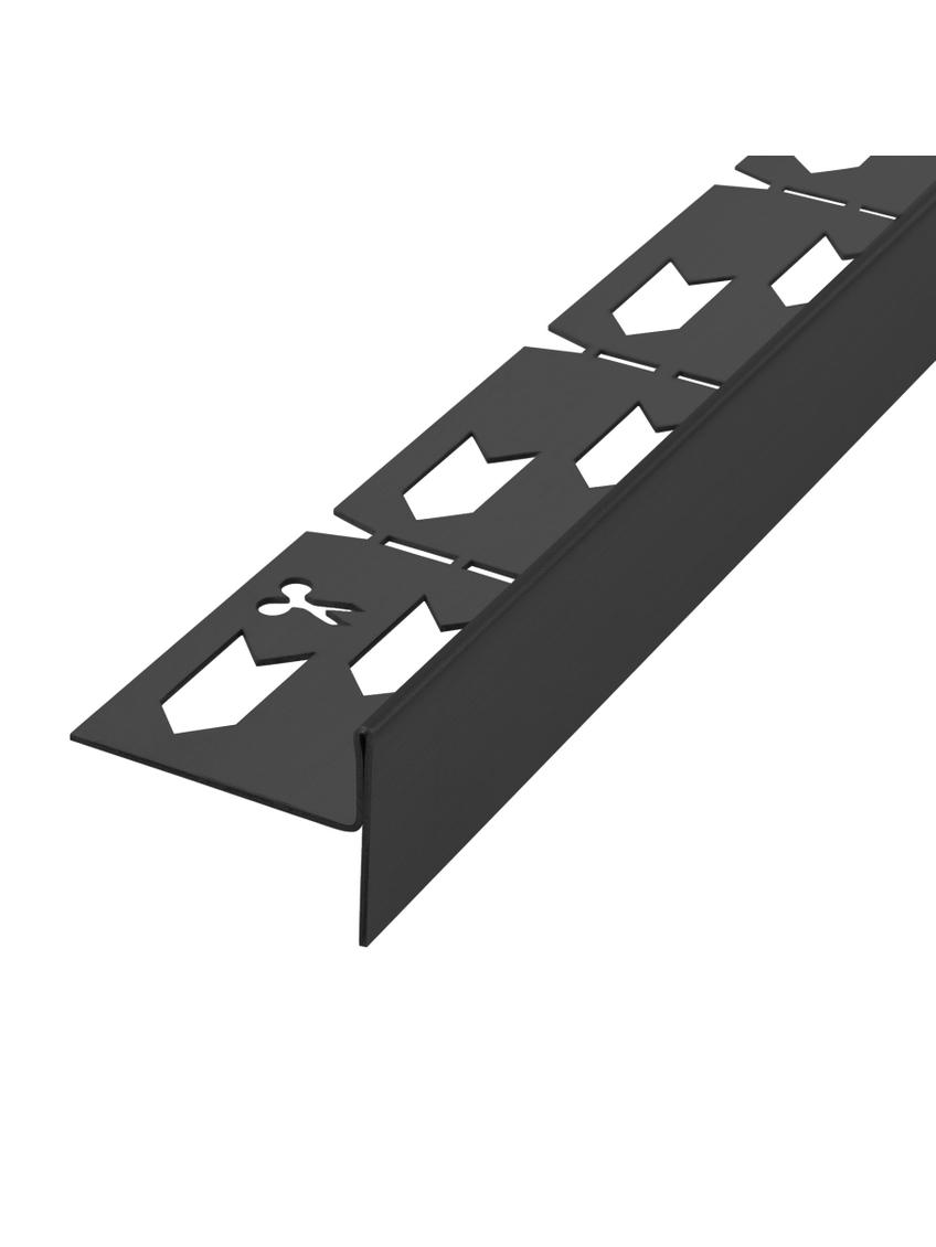 Listwa spadkowa brodzikowa 140cm Czarna