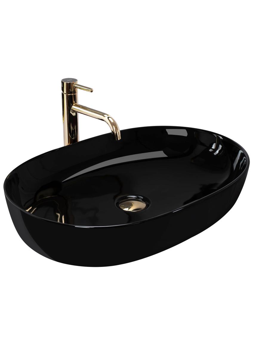 Umywalka nablatowa Rea CLEO 61 Black