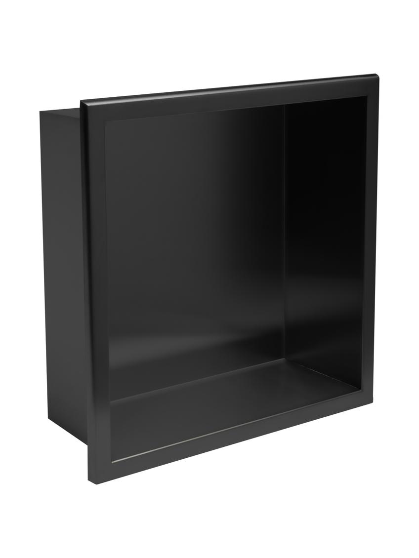 PÓŁKA WNĘKOWA ŁAZIENKOWA 30x30 czarny mat