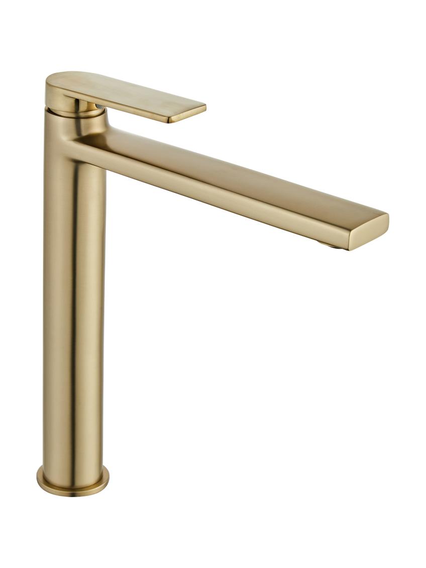 Βρύση νιπτήρα REA VERSO Brush Gold, Brushed Gold, High