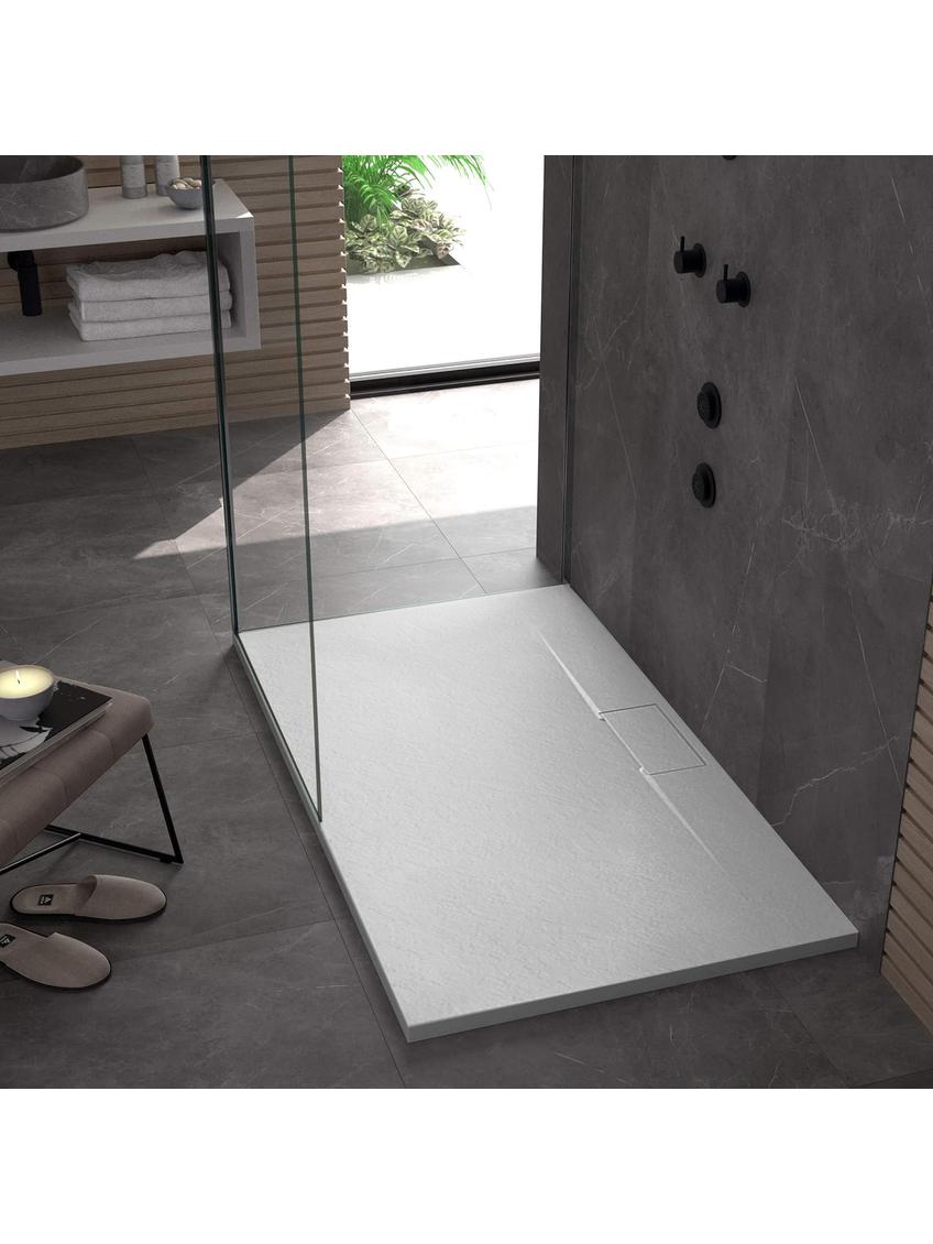 Brodzik prysznicowy Bazalt Long White 80x120