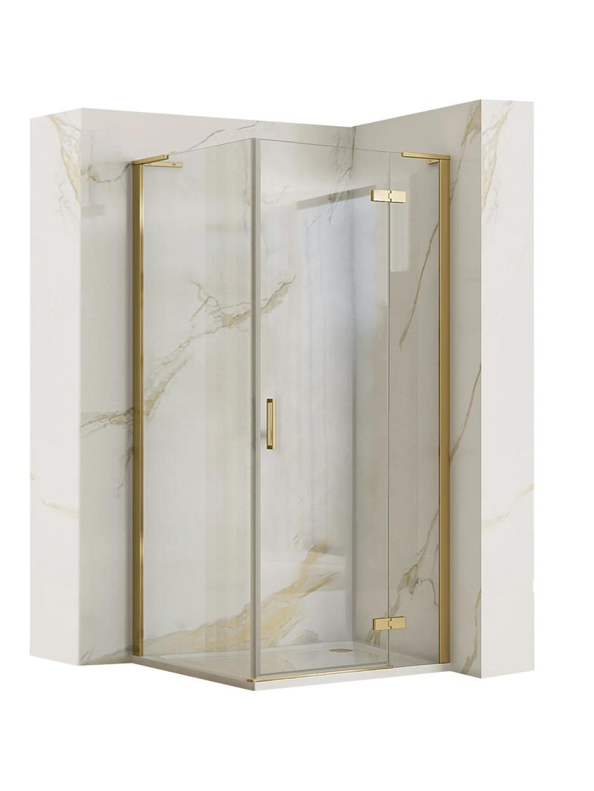 Καμπίνα ντους REA Hugo 90x80 Brushed Gold