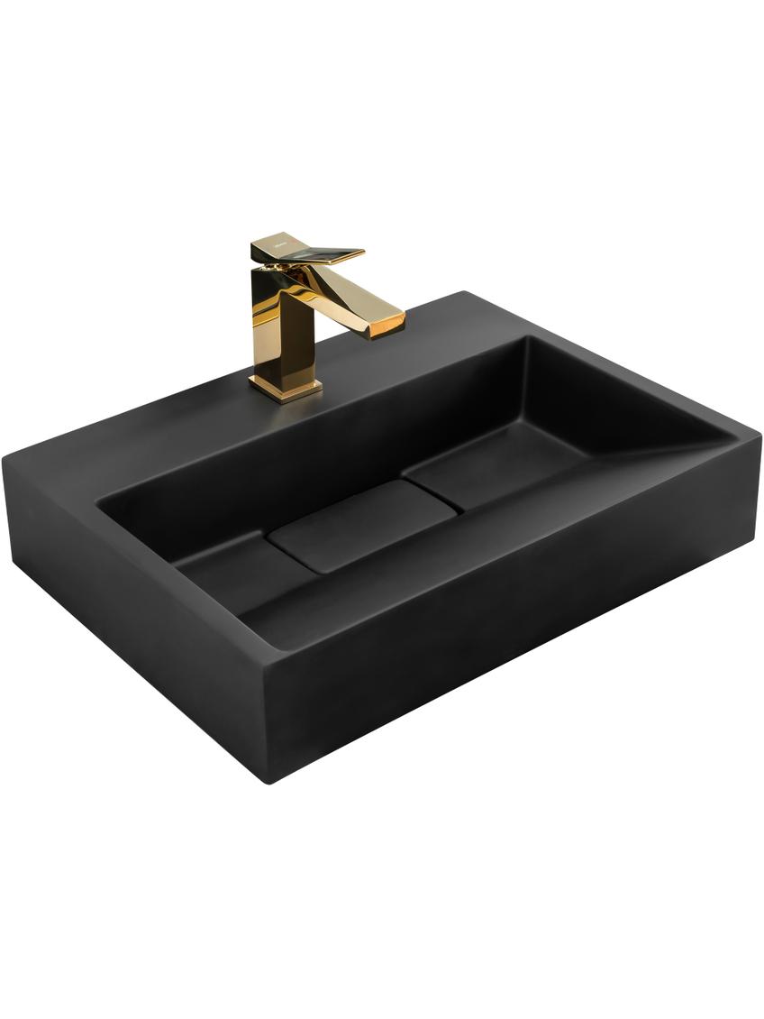 Umywalka Konglomeratowa GOYA BLACK MAT 50CM