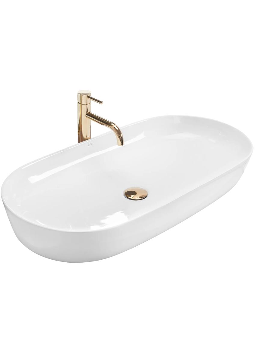 Umywalka Nablatowa REA CLEO 81 White