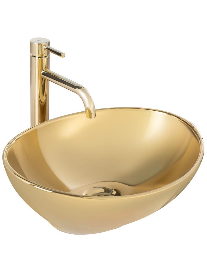 Umywalka nablatowa Rea Sofia Gold