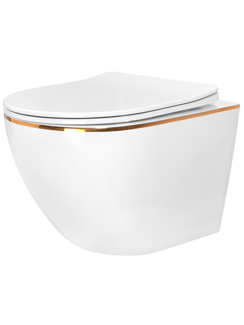 Misa WC podwieszana Carlo Flat Gold Edge